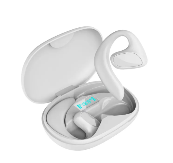 TransLingua Bluetooth Headphones with touch control and real-time voice and text translation in black and white designs