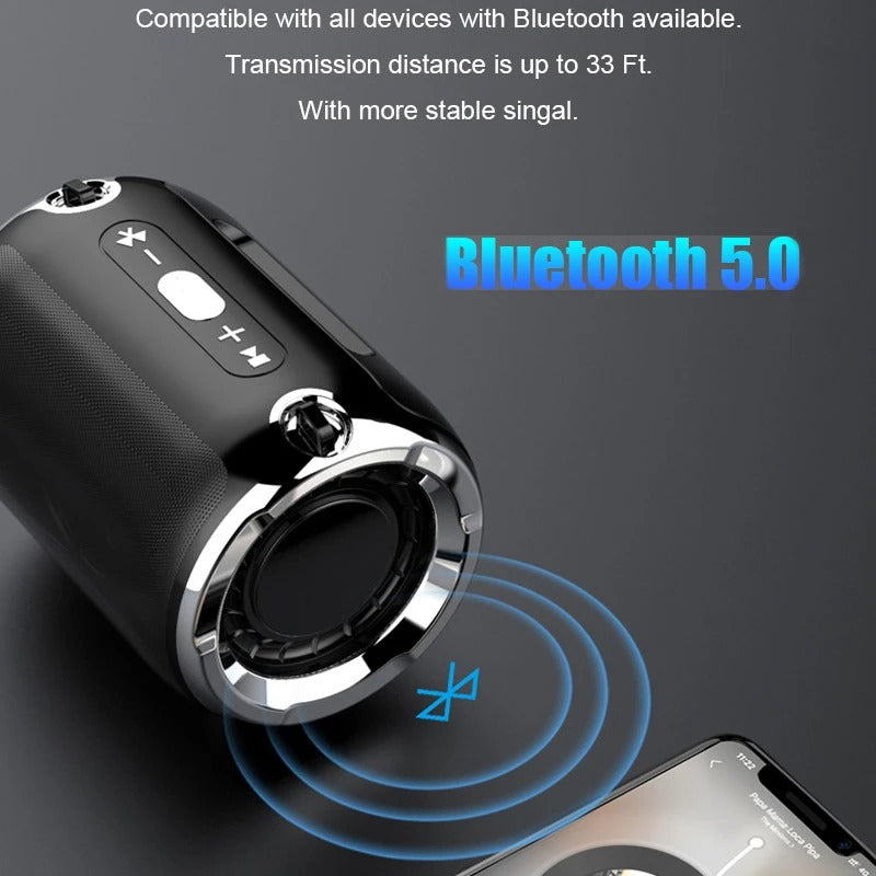 Tragbarer sturzfester Bluetooth-Lautsprecher mit Subwoofer