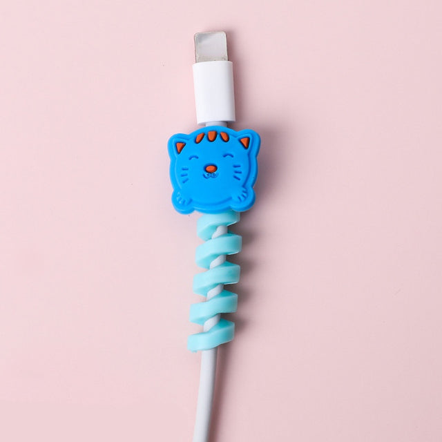 Cartoon Spiral USB Cable Protector and Organizer Bobbin