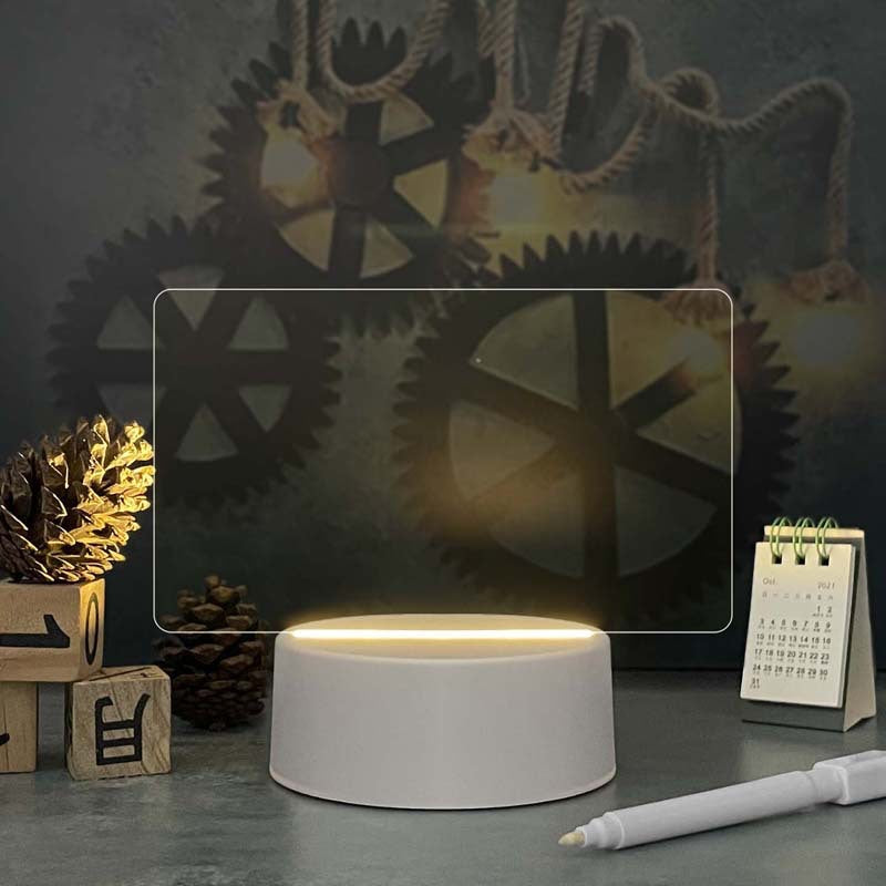 Acrylkalender-Memoboard mit LED-Nachtlicht