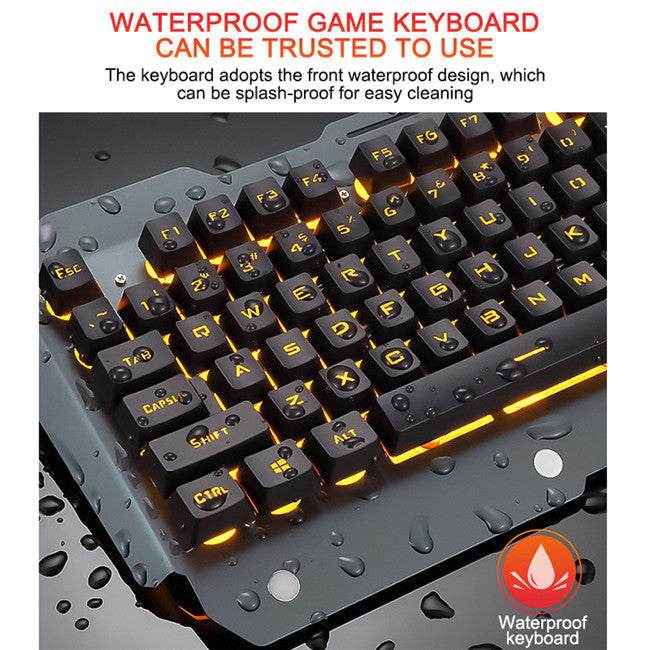 Ergonomic mechanical keyboard with RGB backlight and metal construction