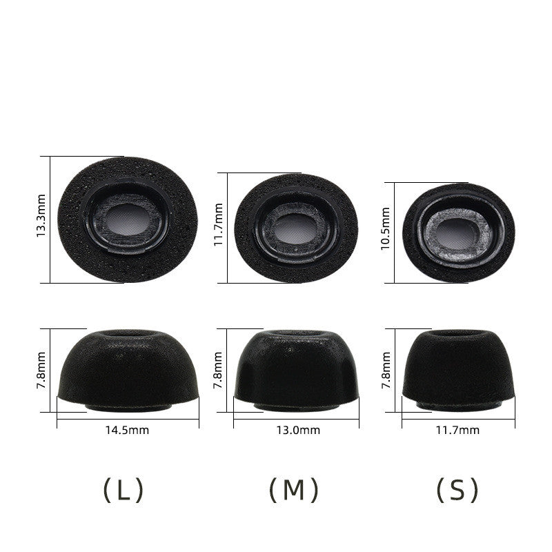 Soft Silicone Ear Hooks and Noise-Canceling Ear Tips