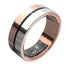 Smart waterproof Bluetooth sports health ring displaying fitness tracking features
