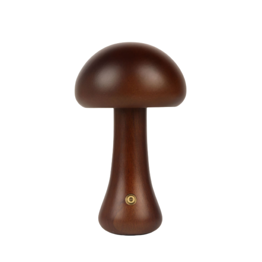 Wooden Mushroom LED Night Light - Rechargeable &amp; Portable