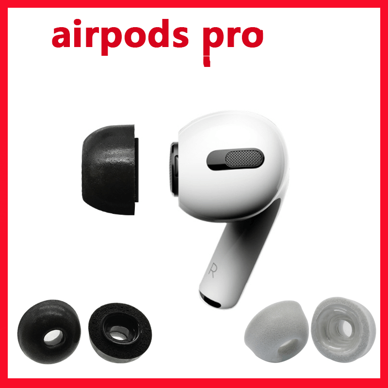 Soft Silicone Ear Hooks and Noise-Canceling Ear Tips for AirPods Pro