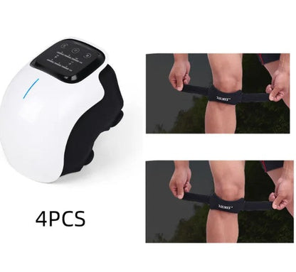 Infrared knee massager with adjustable heat and vibration therapy for pain relief and recovery