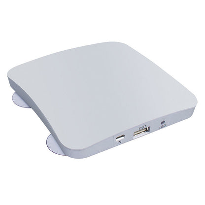 Solarbetriebenes tragbares Ladegerät mit Saugnapf (Powerbank)