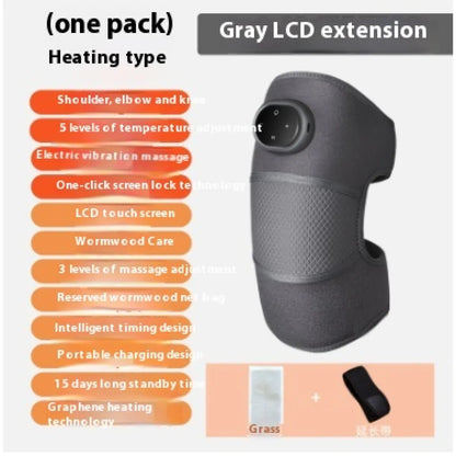 Electric self-heating knee pads with adjustable temperature and battery pack for outdoor warmth