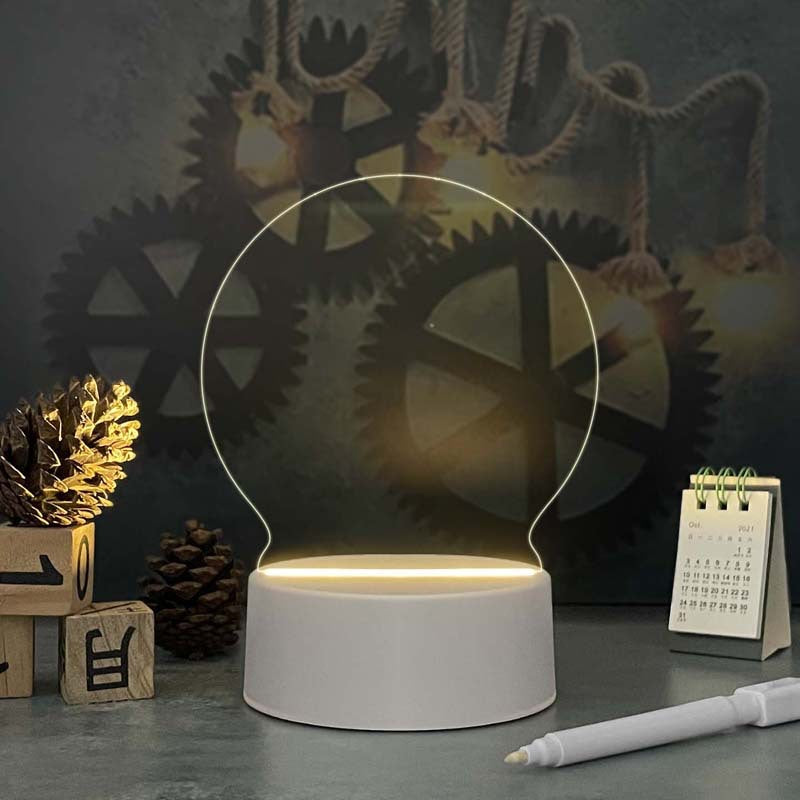 Acrylkalender-Memoboard mit LED-Nachtlicht