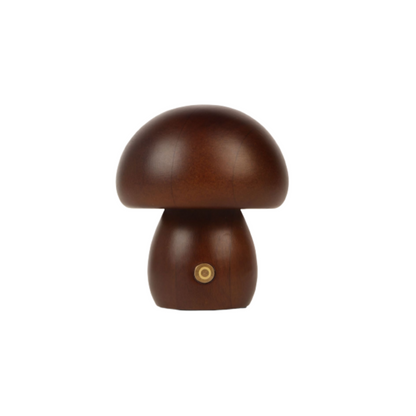 Wooden Mushroom LED Night Light - Rechargeable &amp; Portable