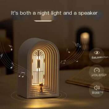 Nordic LED Table Lamp with Bluetooth Speaker front view