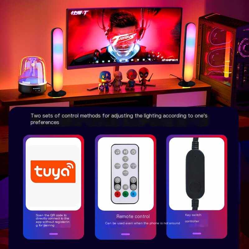 Smart RGBIC LED Music Strip Lights with colorful effects