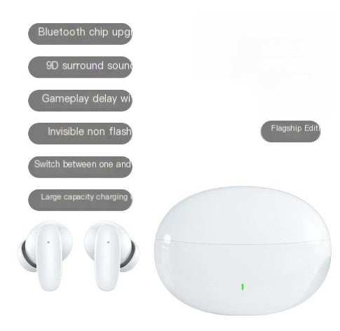Waterproof Bluetooth 5.0 TWS mini earbuds with charging case